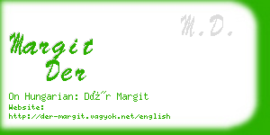 margit der business card